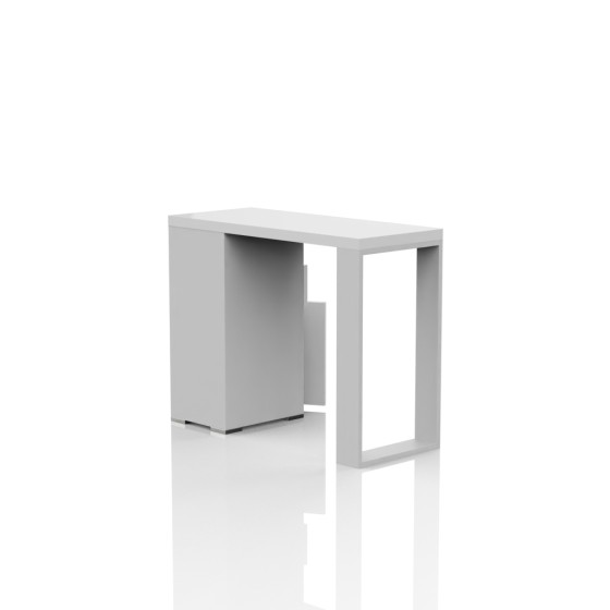 Tavolo manicure e ricostruzione unghie singolo bianco mod. Square -  Melcap